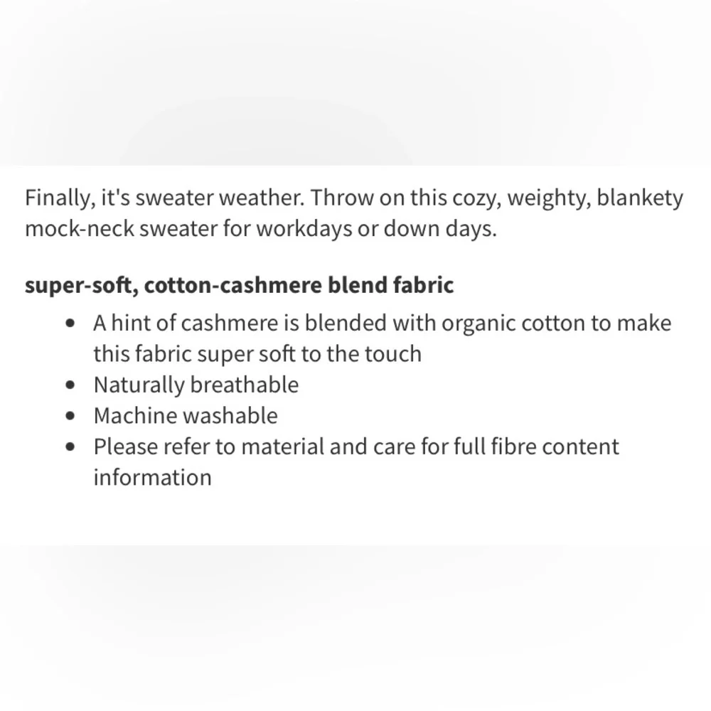 LULULEMON Cotton-Cashmere Blend Mock Neck Sweater - 4